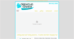 Desktop Screenshot of creativecakesofmyrtlebeach.com